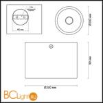 Потолочный светильник Odeon Light Glasgow 3878/1CL - Схема