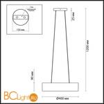 Подвесной светильник Odeon Light Glasgow 3875/4L - Схема