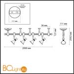 Потолочный светильник Odeon Light Gonzago 3805/28TL - Схема