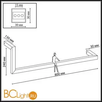 Настенный светильник Odeon Light GRAFIC 7153/14WL - Фото 1