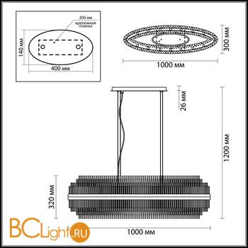 Подвесной светильник Odeon Light Ida 4639/16 - Схема