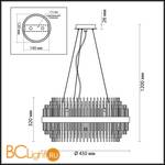 Подвесной светильник Odeon Light Ida 4639/8 - Схема
