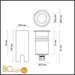 Садово-парковый фонарь Odeon Light INGRO new 6660/1GL - Фото 0