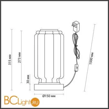 Настольная лампа Odeon Light JAM 5409/10TL - Фото 1