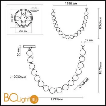 Подвесной светильник Odeon Light JEMSTONE new 5085/64L - Фото 0