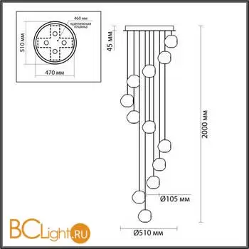 Подвесной светильник Odeon Light JEMSTONE new 5084/60L - Фото 0