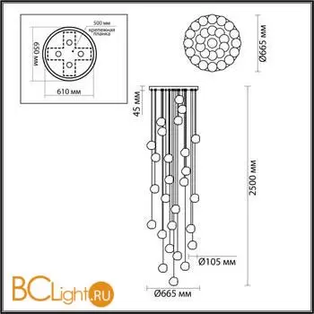 Подвесной светильник Odeon Light JEMSTONE new 5084/120L - Фото 0