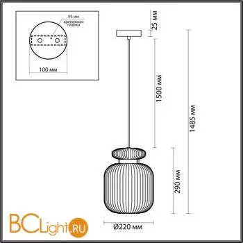 Подвесной светильник Odeon Light JUGI 5042/1C - Фото 0