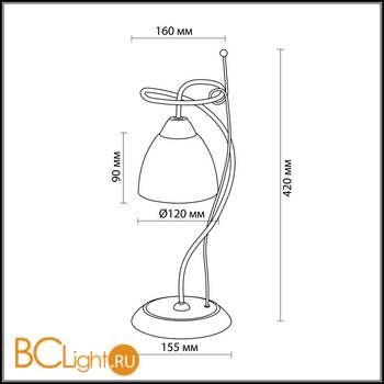 Настольная лампа Odeon Light Kaena 2120/1T - Схема