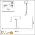 Подсветка для картин Odeon Light Kale 4616/10WL - Схема