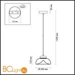 Подвесной светильник Odeon Light Kaleo 4720/8L - Схема