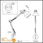 Бра Odeon Light Kapal 3344/1W - Схема