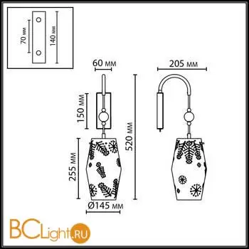 Бра Odeon Light KARELIA 5444/1W - Фото 0