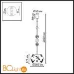 Подвесной светильник Odeon Light KARELIA 5444/1A - Фото 1