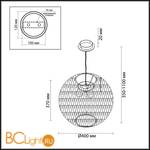Подвесной светильник Odeon Light Keni 2492/3A - Схема