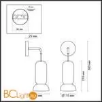 Бра Odeon Light KERAMA 5054/1WD - Фото 0