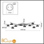 Спот (точечный светильник) Odeon Light Kinston 2465/10C - Схема