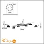 Спот (точечный светильник) Odeon Light Kinston 2465/6C - Схема