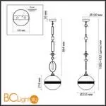 Подвесной светильник Odeon Light KREMA 5441/1C - Фото 1