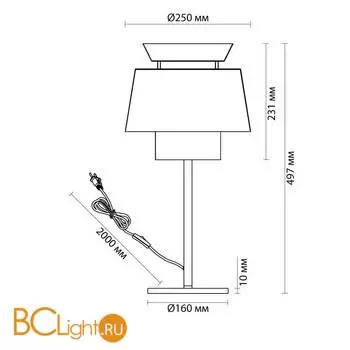 Настольная лампа Odeon Light Kressa 4992/1TA - Фото 0