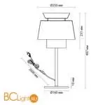 Настольная лампа Odeon Light Kressa 4992/1TA - Фото 0