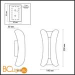 Настенный светильник Odeon Light Krista 3886/6BG - Схема