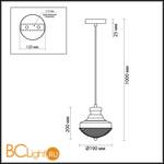 Подвесной светильник Odeon Light Krona 4658/1 - Схема