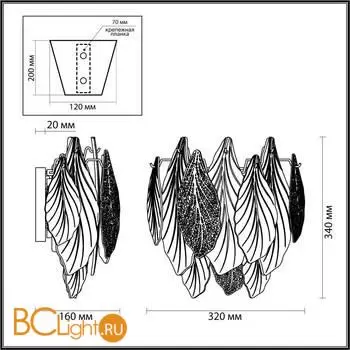 Бра Odeon Light LACE 5052/3W - Фото 0