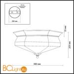 Потолочный светильник Odeon Light Lagon 2545/3 - Схема