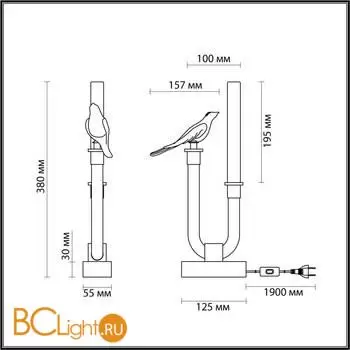 Настольный светильник Odeon Light LARK new 5431/2TL - Фото 0