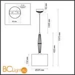 Подвесной светильник Odeon Light Latte 5403/1 - Фото 0