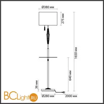 Торшер Odeon Light Latte 5403/1F - Фото 0