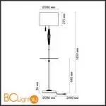 Торшер Odeon Light Latte 5403/1F - Фото 0