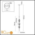Подвесной светильник Odeon Light Lazia 4683/3 - Схема