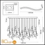 Подвесной светильник Odeon Light LISTVA new 5445/17 - Фото 1