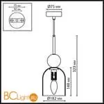 Подвесной светильник Odeon Light LOLLA 6625/1B - Фото 0