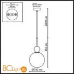 Подвесной светильник Odeon Light LOLLA 6625/1A - Фото 0