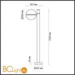 Садово-парковый фонарь Odeon Light Lomeo 4832/1F - Фото 2