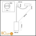 Подвесной светильник Odeon Light Lucas 3898/1 - Схема