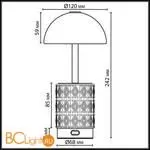 Настольная лампа Odeon Light LULU 5453/3TL - Фото 1