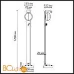 Садово-парковый фонарь Odeon Light LUMA 5434/1FA - Фото 1