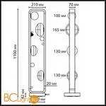 Садово-парковый фонарь Odeon Light LUMA 5434/4FB - Фото 1
