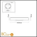 Потолочный светильник Odeon Light Lunor 4947/60CL - Фото 1