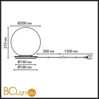 Настольная лампа Odeon Light MAGIA 7109/1TL - Фото 0
