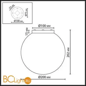 Потолочный светильник Odeon Light MAGIA 7109/1CA - Фото 0