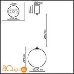 Подвесной светильник Odeon Light MAGIA 7109/1A - Фото 0