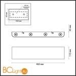 Настенный светильник Odeon Light Magnum 3893/8WL - Схема