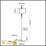 Торшер Odeon Light Margaret 4895/3F - Фото 1