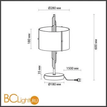Настольная лампа Odeon Light Margaret 5415/2T - Фото 0