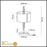 Настольная лампа Odeon Light Margaret 5415/2T - Фото 0